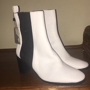 New White Zara Booties.